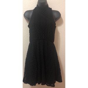 ✨ Turtleneck Skater Dress w/ Lace